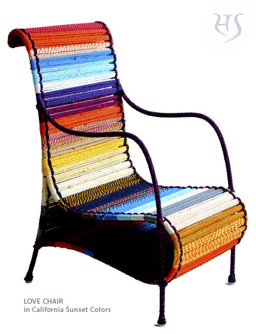Love Chair in California Sunset Color  by Sahil & Sarthak